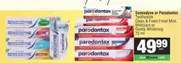 Spar Sensodyne or Parodontax Toothpaste offer