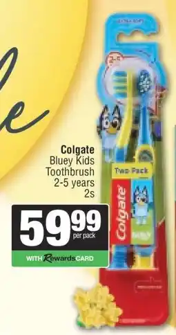 Spar Colgate Bluey Kids Toothbrush offer