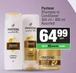 Spar Pantene Shampoo or Conditioner offer