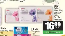 Spar SPAR Petals Maxi Plus Sanitary Pads offer