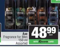 Spar Axe Fragrance for Men offer