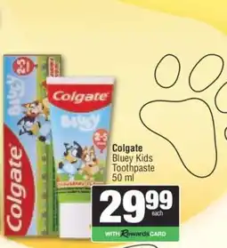 Spar Colgate Bluey Kids Toothpaste offer