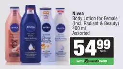 Spar Nivea Body Lotion for Female offer