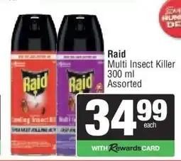 Spar Raid Multi Insect Killer offer
