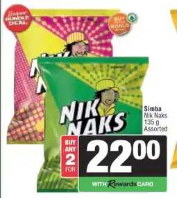 Spar SIMBA NIK NAKS offer