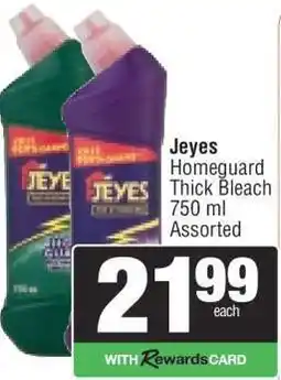 Spar Jeyes Homeguard Thick Bleach offer