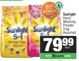 Spar Sunlight Hand Washing Powder offer