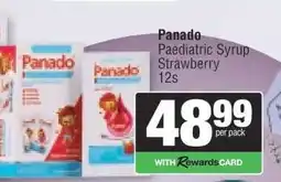 Spar Panado Paediatric Syrup Strawberry 12s offer