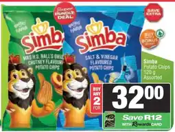 Spar SIMBA POTATO CHIPS offer