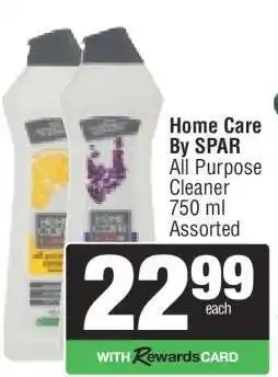 Spar Home Care By SPAR All Purpose Cleaner offer