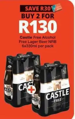 Checkers Castle Free Alcohol Free Lager Beer NRB offer