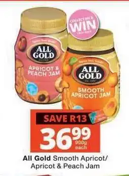 Checkers ALL GOLD SMOOTH APRICOT/APRICOT & PEACH JAM offer