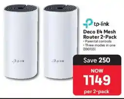 Makro tp-link Deco E4 Mesh Router 2-Pack offer