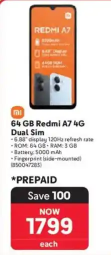 Makro 64 GB Redmi A7 4G Dual Sim offer