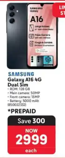 Makro SAMSUNG Galaxy A16 4G Dual Sim offer