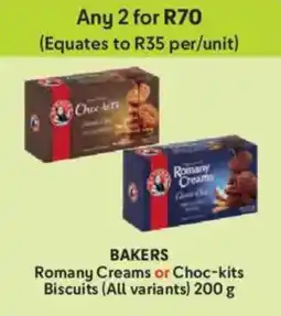 Makro Bakers Romany Creams or Choc-kits Biscuits offer