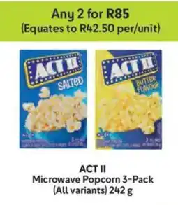 Makro ACT II Microwave Popcorn offer
