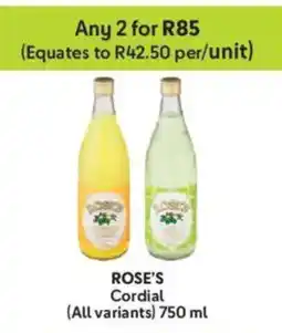 Makro Rose's Cordial offer