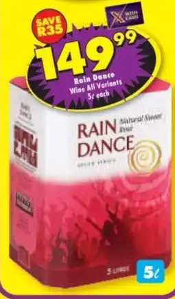 Shoprite Liquor Rain Dance Wine offer