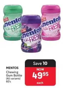 Makro MENTOS Chewing Gum Bottle offer