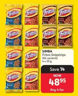 Makro SIMBA Fritos Snipstrips offer