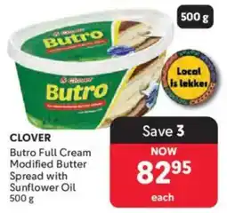 Makro Clover Butro Full Cream Modified Butter Spread with Sunflower Oil offer