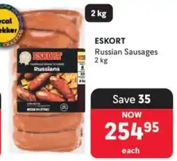 Makro ESKORT Russian Sausages offer