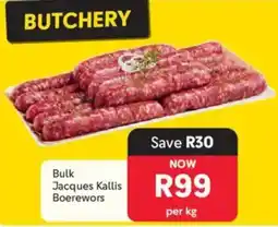 Makro Bulk Jacques Kallis Boerewors offer