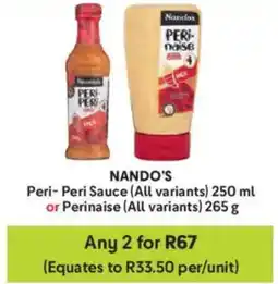 Makro Nando's Peri-Peri Sauce or Perinaise offer