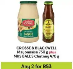 Makro CROSSE & BLACKWELL Mayonnaise plus MRS BALL'S Chutney offer