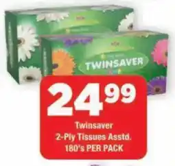 OK Grocer Twinsaver 2-Ply Tissues offer