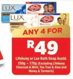 OK Grocer Lifebuoy or Lux Bath Soap Assorted offer