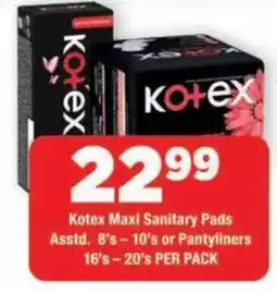 OK Grocer Kotex Maxi Sanitary Pads offer