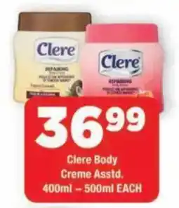 OK Grocer Clere Body Creme Assorted offer