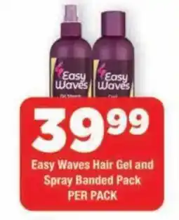 OK Grocer Easy Waves Hair Gel and Spray Banded Pack offer