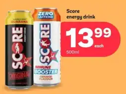 PEP Score energy drink offer
