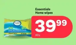 PEP Essentials Home wipes offer