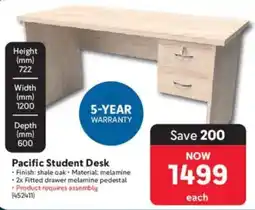Makro Pacific Student Desk offer