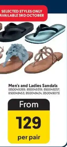 Makro Men's and Ladies Sandals offer