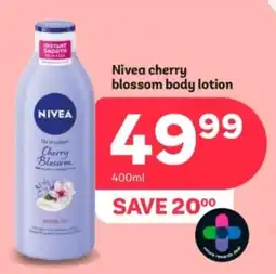 PEP Nivea cherry blossom body lotion offer