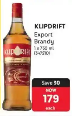 Makro KLIPDRIFT Export Brandy offer