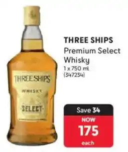 Makro THREE SHIPS Premium Select Whisky offer