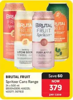 Makro BRUTAL FRUIT Spritzer Cans Range offer