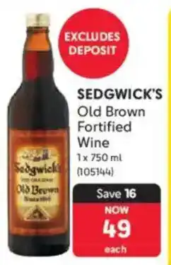 Makro Sedgwick's Old Brown Fortified Wine offer