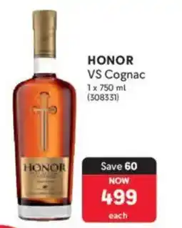 Makro HONOR VS Cognac offer