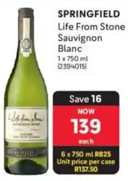Makro Springfield Life From Stone Sauvignon Blanc offer