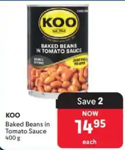 Makro KOO Baked Beans in Tomato Sauce offer