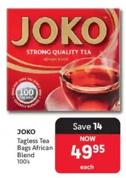 Makro JOKO Tagless Tea Bags African Blend offer