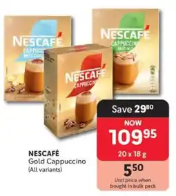 Makro Nescafé Gold Cappuccino offer