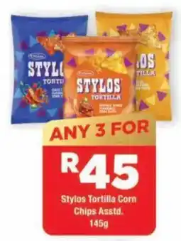 OK Grocer Stylos Tortilla Corn Chips Assorted offer